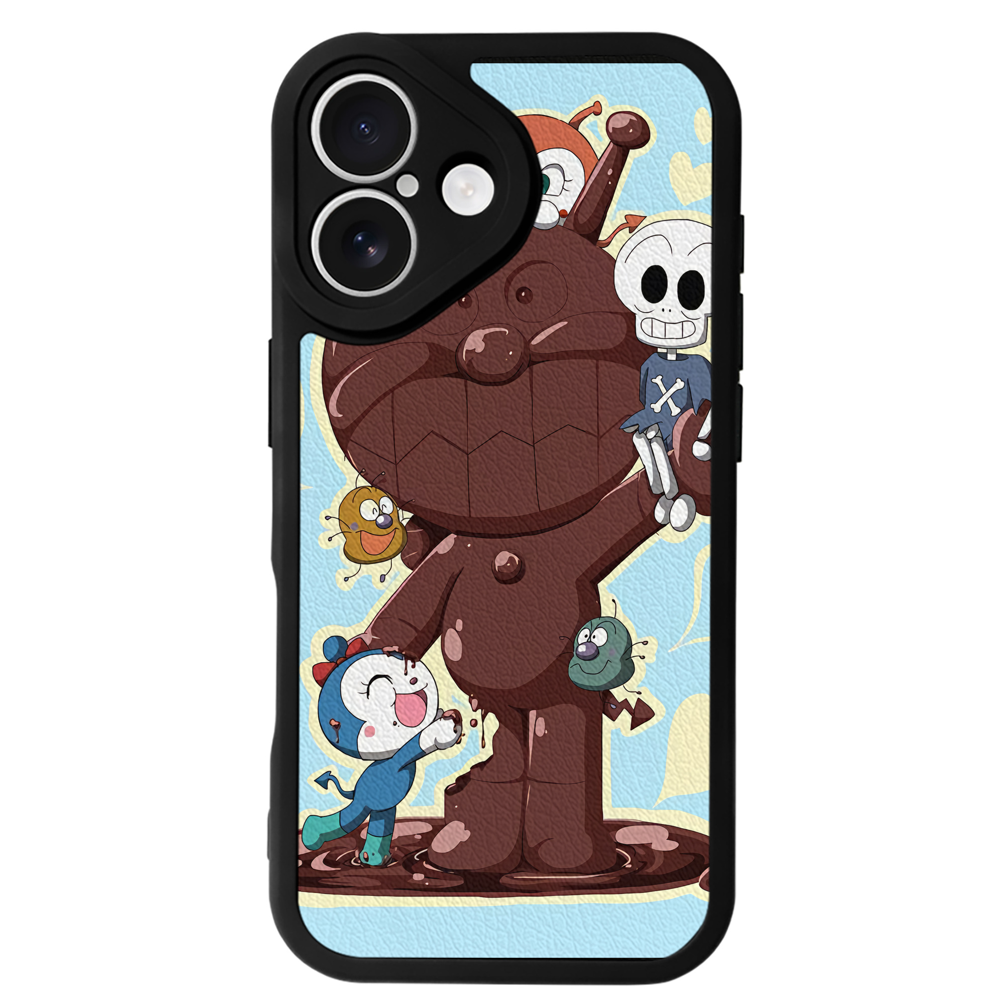 （画像用） アンパンマン Anpanman 【iPhone 16シリーズ対応】シリコンスマホケース（レザー調） 材質：シリコン